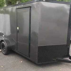 Fast Cargo 6×12 Tandem Axle Blackout Enclosed Trailer