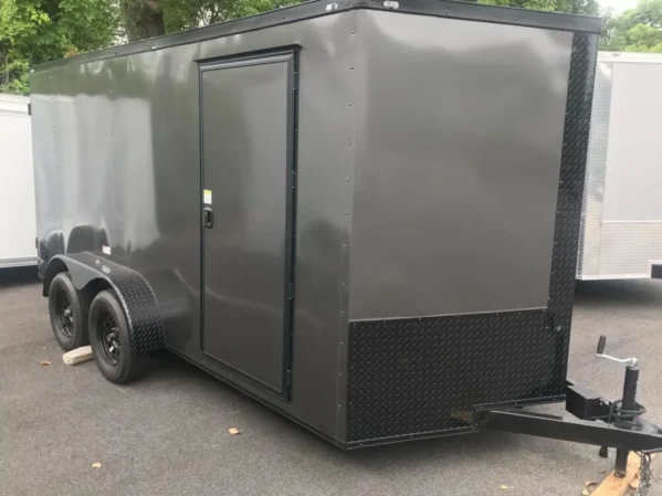 Fast Cargo 6×12 Tandem Axle Blackout Enclosed Trailer