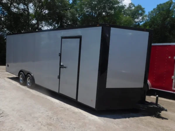 Anvil Trailers Silver Frost 8.5×28 Blackout Car Hauler Trailer For Sale - Image 4